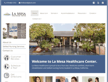 Tablet Screenshot of lamesahealthcare.com